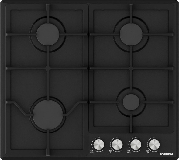 Варочная панель газовая HYUNDAI HHG 6432 BK черный