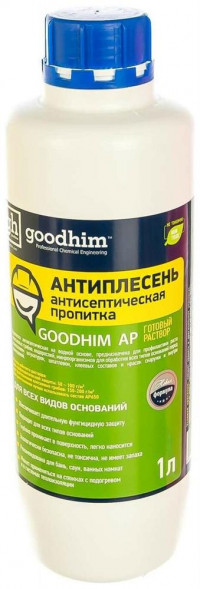 Антисептическая пропитка для всех видов оснований GOODHIM AP 1л 59187