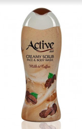 Гель-скраб кремовый для душа ACTIVE Гель-скраб кремовый для душа Кофе с молоком , 400 мл (512306012)
