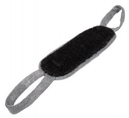 Банные принадлежности БАННЫЕ ШТУЧКИ 40175 Мочалка из полипропилена "Мужская" двусторонняя, 37х13 см (57х13 см с ручками), medium/hard, для бани и сауны "Банные штучки" / 30