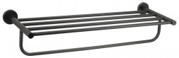 полочка GFMARK 78142 Полка для полотенца с опорой большая ГРАФИТ