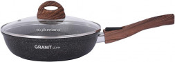Сковорода KUKMARA Сго243а а/пр литая 24см съемн/руч стекл/кр Granit ultra original