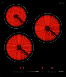 Варочная поверхность HYUNDAI HHE 4554 BG черный