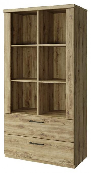 Модульная мебель АНРЭКС DOORSET Шкаф открытый 2S6N. Цвет ДУБ НАВАРРА (2 уп.)