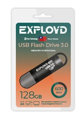 USB флэш-накопитель EXPLOYD EX-128GB-600-Black USB 3.0