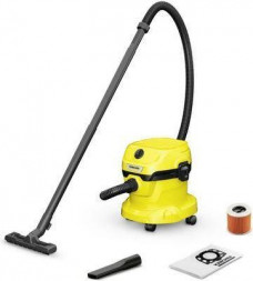 Строительный пылесос KARCHER WD 2 Plus V-12/6/18/C, желтый [1.628-015.0]