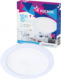 Светодиодная панель КОСМОС KDownL18W6400K белый