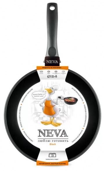 Сковорода NEVA N124 а/пр литая 24см Neva Black