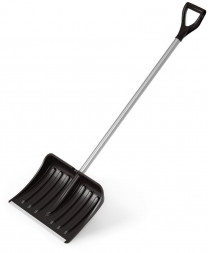 Лопата АЛЬТЕРНАТИВА М8832 д/снега Комфорт 350х470мм D32 (с наконечником) (с черенком) (уп.3)