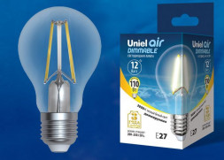 Лампочка UNIEL (UL-00005183) LED-A60-12W/3000K/E27/CL/DIM GLA01TR