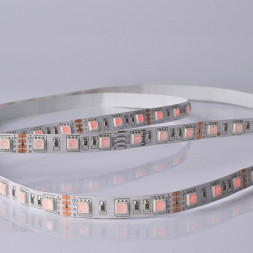 Светодиодная лента UNIEL (UL-00004375) ULS-M25-5050-60LED/m-10mm-IP20-DC12V-14,4W/m-5M-RGB PROFI катушка в герметичной упаковке