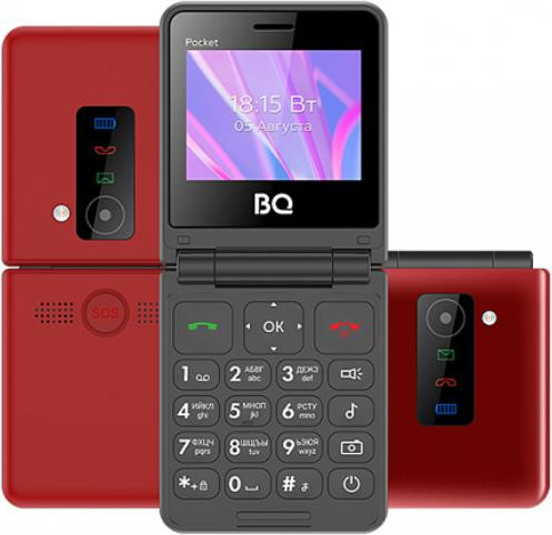 Телефон мобильный BQ 2456 Pocket Red