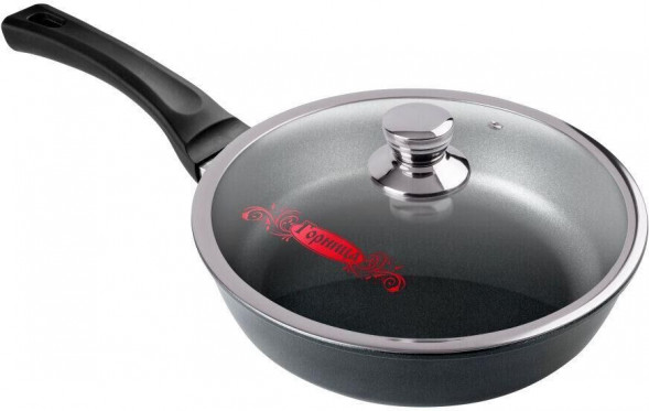 РОССИЯ Сковорода 260/70мм Классик пласт/руч. с кр. (п/у), с2652а