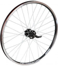 Аксессуары для велосипедов FELGEBIETER Колесо 24 зад, двустен.обод 32 отв., втулка SF A22R сталь под диск 6 болтов насып подшип, эксцентрик под трещетку 6-8 ск Х95075 136547