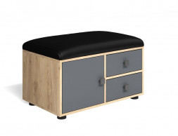 Обувница БИТЕЛ МИНИ МЛ-5 ДУБ ЗОЛОТОЙ КРАФТ/СЕРЫЙ ГРАФИТ/С.-118