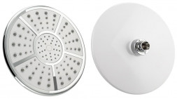 лейка для душа GFMARK 6040 Лейка большая тропический душ круглая белая с хромом