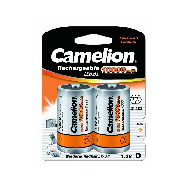 Элементы питания CAMELION (6185) D-10000MAH NI-MH BL-2 (NH-D10000BP2, аккумулятор,1.2В)