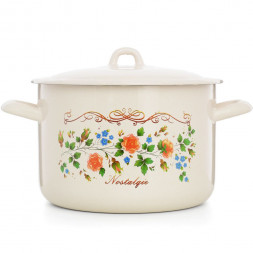 Кастрюля ЭСТЕТ ЭТ-72529 Ностальгия цилиндрическая 4.3 л