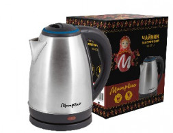 Чайник электрический МАТРЁНА MA-001 нержавейка голубой