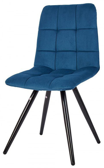 Стул обеденный POLINI Home Berlin SM, синий-черный (2 кор.)