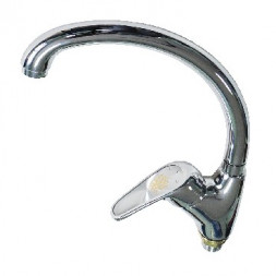 Смеситель для кухни РОССИЯ 2754 Смеситель кухонный ручка с гербом боковой шаровый