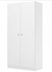 Шкаф POLINI Шкаф двухсекционный Polini kids Simple, белый (2кор)