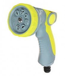 Для полива INBLOOM Пистолет садовый для полива, 8 режимов, регулировка давления, ABS+TPR 161-017