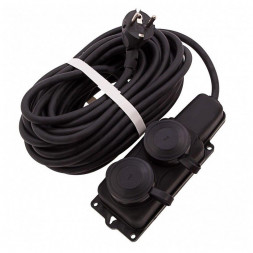 Удлинители силовые СИБРТЕХ Удлинитель электрический силовой, 10м., 2 роз., КГ 3*1.5мм, 16 А, тип УХЗ-16, 95881