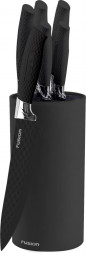 Набор кухонных ножей FUSION SKS5102, black