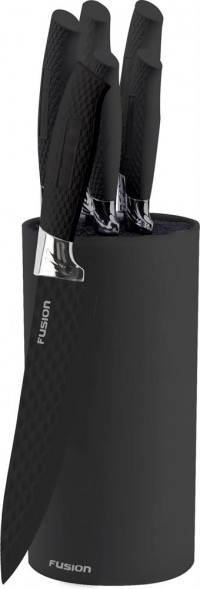 Набор кухонных ножей FUSION SKS5102, black