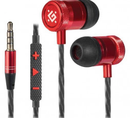 Гарнитура DEFENDER (64453) Pollaxe черный/ красный