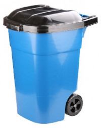Контейнер АЛЬТЕРНАТИВА М4664 для мусора 65л (на колесах)(черный)