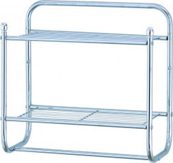 Полка UNISTOR DAKOTA для ванной комнты настенная, с держателем для полотенца 210679