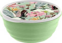 IDILAND Latina Botanica 1,1л с крышкой с декором (зеленый) 222133518/08