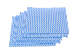 Салфетка РЫЖИЙ КОТ Салфетки хозяйственные 30*30см, с перфорацией, синяя волна, 5 шт. (006094)