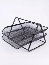 Органайзер UNISTOR CONSUL 2 для бумаги металлический 2 секции, А4 Черный 212864