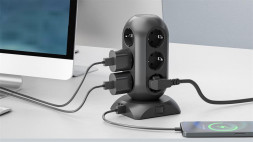 Сетевой фильтр TESSAN TPS02-DE черный