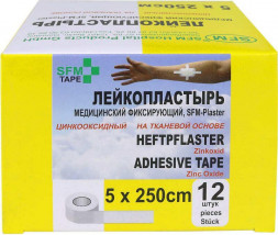 Лейкопластырь SFM Лейкопластырь Тканевая основа 5,0 х 250 см - SFM Plaster, Германия