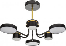 Люстра потолочная RITTER 51633 4 NOTTE 84Вт/2700К/4200К/6400К черный/золото