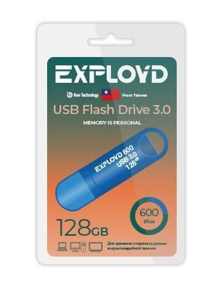 USB флэш-накопитель EXPLOYD EX-128GB-600-Blue USB 3.0