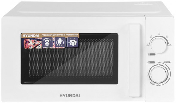 МИКРОВОЛНОВЫЕ ПЕЧИ HYUNDAI HYM-M2005 20л. 700Вт белый