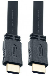 Кабель HDMI PERFEO (H1301) HDMI A вилка - HDMI A вилка VER.1.4 плоский 1м