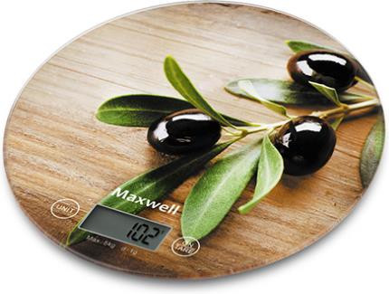 Весы кухонные электронные MAXWELL MW-1468 коричневый