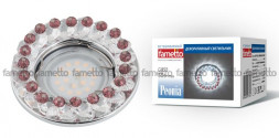 ЭЛЕКТРИКА FAMETTO (10549) DLS-P115 GU5.3 CHROME/CLEAR+PURPLE