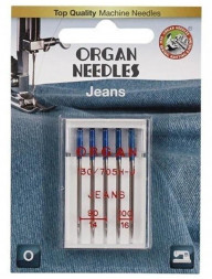 Аксессуар для шв/маш. ORGAN Иглы джинсовые 5/90-100 Blister (упаковка 5 игл)