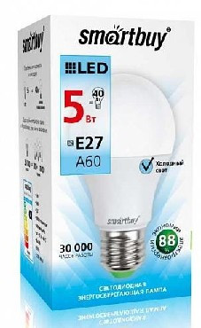 Светодиодная лампа SMARTBUY (SBL-A60-05-40K-E27-A) 5W/4000/E27