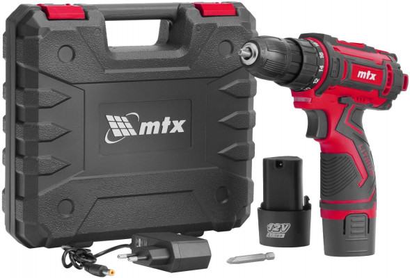 Дрель-шуруповерт MTX Дрель-шуруповерт аккумуляторная CDS-12, Li-Ion, 12 В// MTX Дрель-шуруповерт аккумуляторная CDS-12, Li-Ion, 12 В//