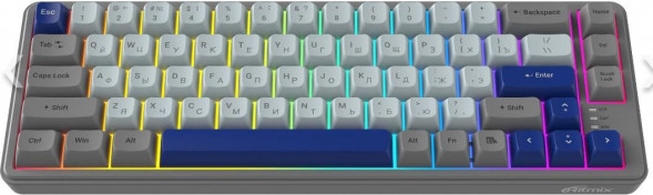 Клавиктура RITMIX RKB-568BL Blue голубой-серый RITMIX RKB-568BL Blue голубой-серый