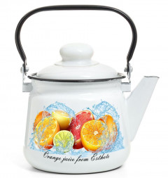 Чайник эмалированный ЭСТЕТ ЭТ-75223 Чайник "Цитрусовый фреш" 1.5л