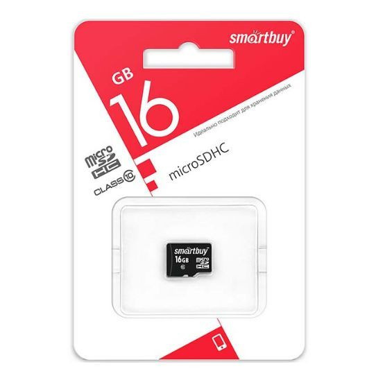Карта памяти SMARTBUY (SB16GBSDCL10-00LE) MicroSDHC 16GB Сlass10 LE
